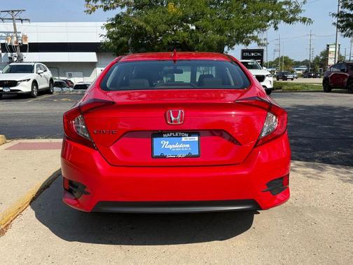 Red 2017 Honda Civic EX