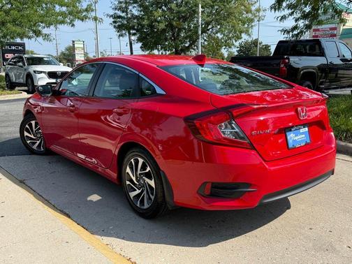 Red 2017 Honda Civic EX