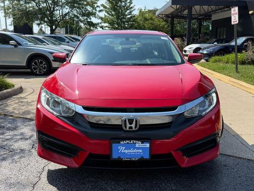 Red 2017 Honda Civic EX
