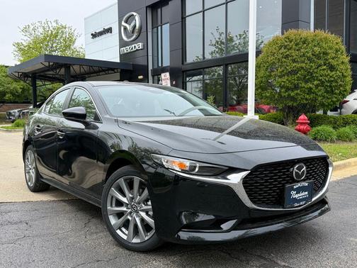 Jet Black Mica 2026 Mazda Mazda3 FWD w/Preferred Package