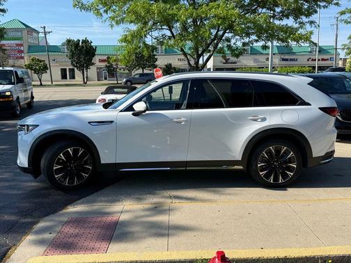 Rhodium White Premium 2024 Mazda CX-90 PHEV Premium Plus