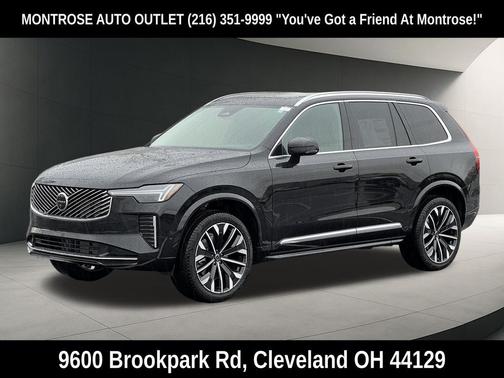 Onyx Black Metallic 2026 Volvo XC90 Ultra, B6 AWD Gas (mild hybrid), Gasoline, Bright, 7 Seats