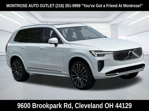 Crystal White Pearl 2026 Volvo XC90 Plus, B6 AWD Gas (mild hybrid), Gasoline, Bright, 6 Seats