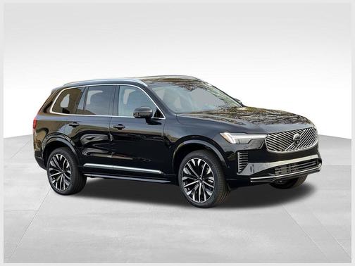 Onyx Black Metallic 2026 Volvo XC90 Plus, B6 AWD Gas (mild hybrid), Gasoline, Bright, 7 Seats