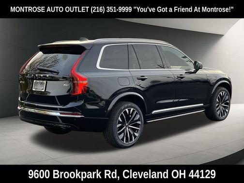 Onyx Black Metallic 2026 Volvo XC90 Plus, B6 AWD Gas (mild hybrid), Gasoline, Bright, 7 Seats