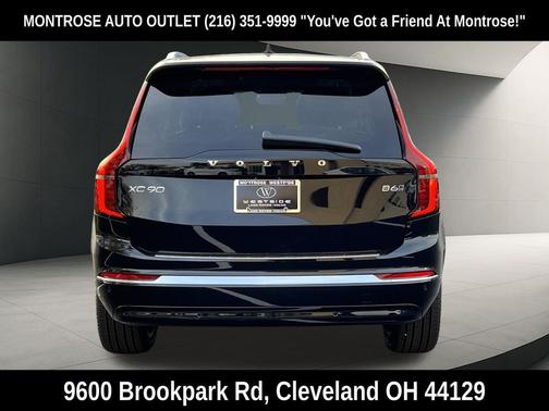 Onyx Black Metallic 2026 Volvo XC90 Plus, B6 AWD Gas (mild hybrid), Gasoline, Bright, 7 Seats