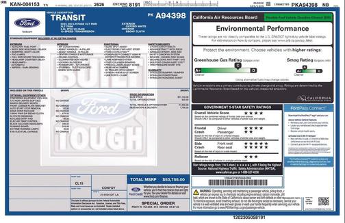 OXFORD WHITE 2023 Ford Transit-350 XLT