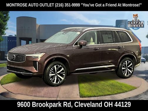 Mulberry Red Metallic 2026 Volvo XC90 Plus, B5 AWD Gas (mild hybrid), Gasoline, Bright, 7 Seats