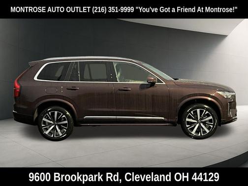 Mulberry Red Metallic 2026 Volvo XC90 Plus, B5 AWD Gas (mild hybrid), Gasoline, Bright, 7 Seats