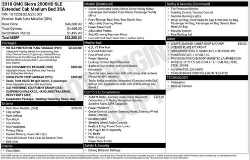 2018 GMC Sierra 2500 SLE