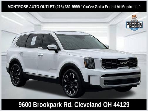 Glacial White Pearl 2025 Kia Telluride SX Prestige