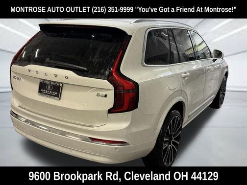 Crystal White Pearl 2026 Volvo XC90 Plus, B6 AWD Gas (mild hybrid), Gasoline, Bright, 7 Seats