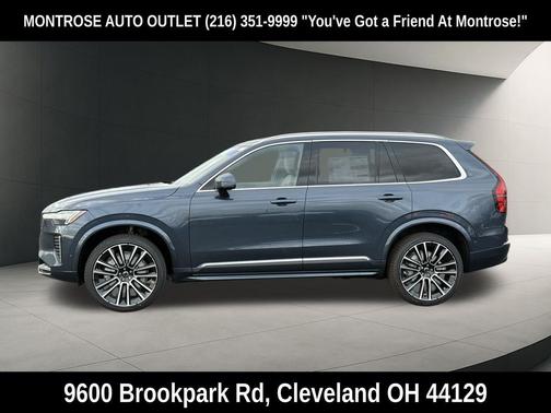 Denim Blue Metallic 2026 Volvo XC90 Plus, B6 AWD Gas (mild hybrid), Gasoline, Bright, 7 Seats