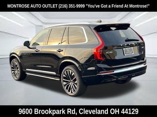 Onyx Black Metallic 2026 Volvo XC90 Plus, B6 AWD Gas (mild hybrid), Gasoline, Bright, 7 Seats