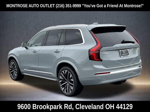 Vapour Grey Metallic 2026 Volvo XC90 Plug-In Hybrid Plus, T8 AWD, Electric/Gasoline, Bright, 7 Seats