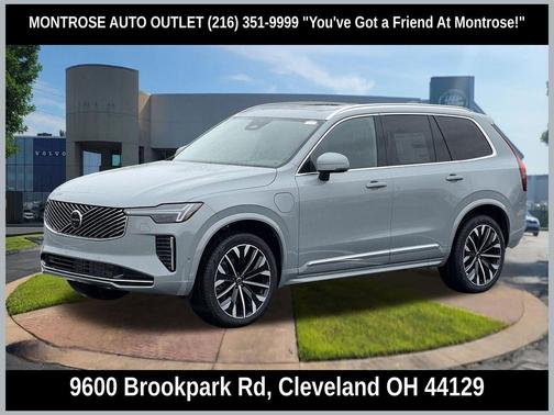 Vapour Grey Metallic 2026 Volvo XC90 Plug-In Hybrid Plus, T8 AWD, Electric/Gasoline, Bright, 7 Seats