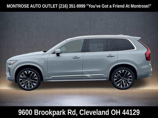 Vapour Grey Metallic 2026 Volvo XC90 Plug-In Hybrid Plus, T8 AWD, Electric/Gasoline, Bright, 7 Seats