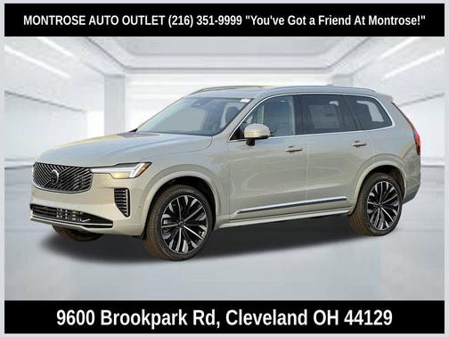 Vapour Grey Metallic 2026 Volvo XC90 Ultra, B6 AWD Gas (mild hybrid), Gasoline, Bright, 7 Seats