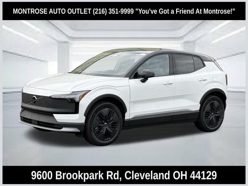 Crystal White Metallic 2026 Volvo EX30 Cross Country Ultra, Twin Motor Performance, Fully electric
