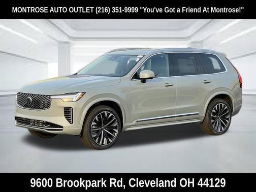 Vapour Grey Metallic 2026 Volvo XC90 Plus, B6 AWD Gas (mild hybrid), Gasoline, Bright, 7 Seats
