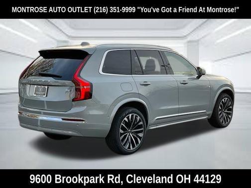 Vapour Grey Metallic 2026 Volvo XC90 Plus, B6 AWD Gas (mild hybrid), Gasoline, Bright, 7 Seats
