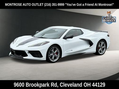 Arctic White 2023 Chevrolet Corvette Stingray w/1LT