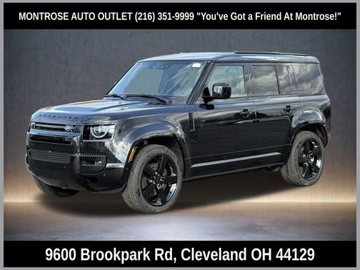 Santorini Black Metallic 2026 Land Rover Defender P400 X-Dynamic SE