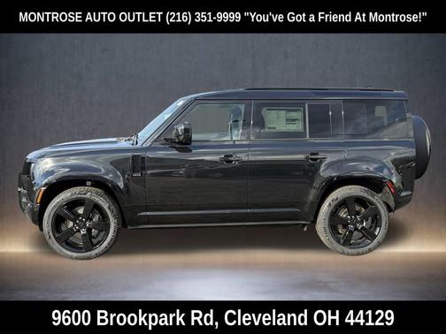 Santorini Black Metallic 2026 Land Rover Defender P400 X-Dynamic SE