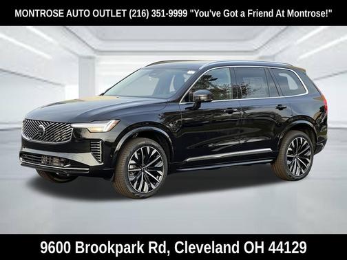 Onyx Black Metallic 2026 Volvo XC90 Plus, B5 AWD Gas (mild hybrid), Gasoline, Bright, 7 Seats