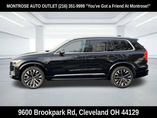Onyx Black Metallic 2026 Volvo XC90 Plus, B5 AWD Gas (mild hybrid), Gasoline, Bright, 7 Seats