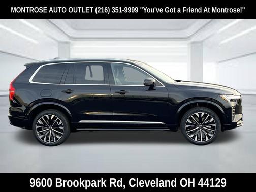 Onyx Black Metallic 2026 Volvo XC90 Plus, B5 AWD Gas (mild hybrid), Gasoline, Bright, 7 Seats