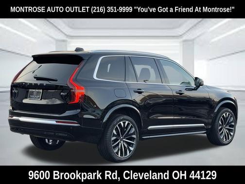Onyx Black Metallic 2026 Volvo XC90 Plus, B6 AWD Gas (mild hybrid), Gasoline, Bright, 7 Seats