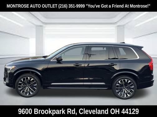 Onyx Black Metallic 2026 Volvo XC90 Plus, B6 AWD Gas (mild hybrid), Gasoline, Bright, 7 Seats