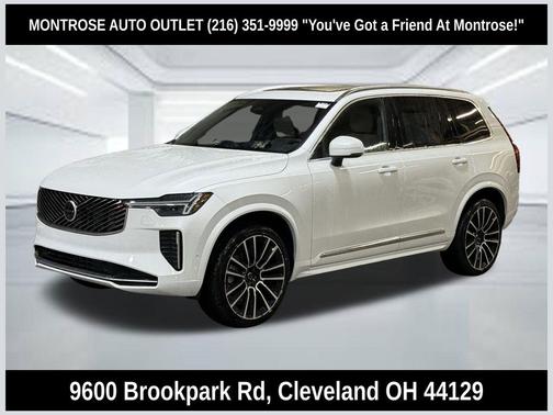 Crystal White Pearl 2026 Volvo XC90 Plus, B6 AWD Gas (mild hybrid), Gasoline, Bright, 6 Seats