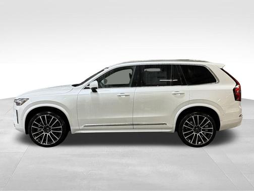 Crystal White Pearl 2026 Volvo XC90 Plus, B6 AWD Gas (mild hybrid), Gasoline, Bright, 6 Seats