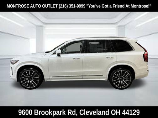 Crystal White Pearl 2026 Volvo XC90 Plus, B6 AWD Gas (mild hybrid), Gasoline, Bright, 6 Seats