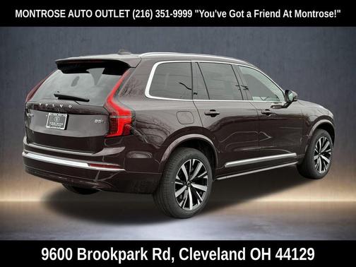 Mulberry Red Metallic 2026 Volvo XC90 Plus, B5 AWD Gas (mild hybrid), Gasoline, Bright, 7 Seats