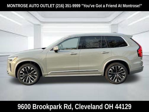 Vapour Grey Metallic 2026 Volvo XC90 Plus, B6 AWD Gas (mild hybrid), Gasoline, Bright, 7 Seats