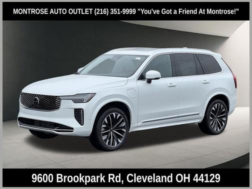 Crystal White Pearl 2026 Volvo XC90 Plug-In Hybrid Ultra Dark Theme, T8 AWD, Electric/Gasoline, 7 Seats