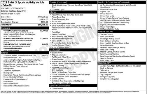 2022 BMW iX xDrive50