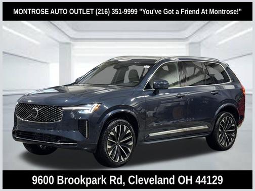 Denim Blue Metallic 2026 Volvo XC90 Plus, B6 AWD Gas (mild hybrid), Gasoline, Bright, 7 Seats