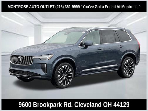 Denim Blue Metallic 2026 Volvo XC90 Plus, B6 AWD Gas (mild hybrid), Gasoline, Bright, 7 Seats