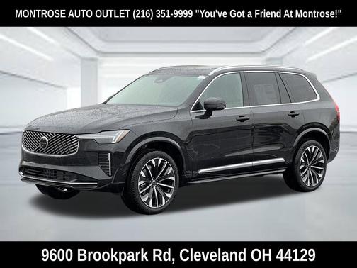 Onyx Black Metallic 2026 Volvo XC90 Ultra, B6 AWD Gas (mild hybrid), Gasoline, Bright, 7 Seats