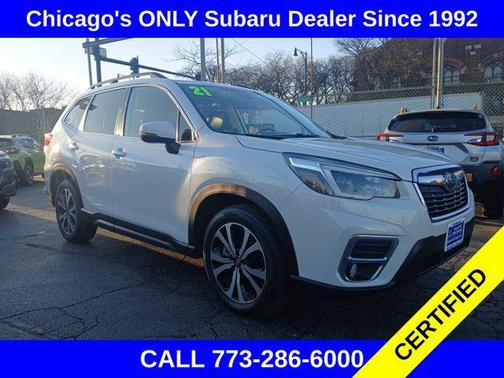 Crystal White Pearl 2021 Subaru Forester Limited