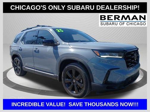 Sonic Gray Pearl 2025 Honda Pilot Black Edition