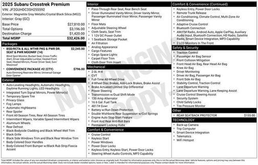 Magnetite Gray Metallic 2025 Subaru Crosstrek Premium
