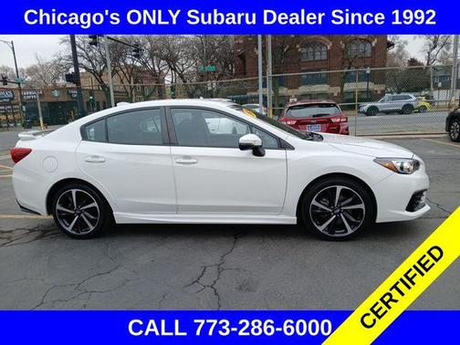 Crystal White Pearl 2023 Subaru Impreza Sport