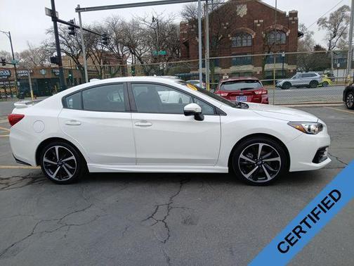 Crystal White Pearl 2023 Subaru Impreza Sport