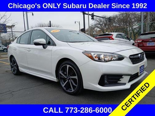 Crystal White Pearl 2023 Subaru Impreza Sport