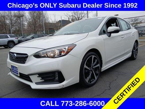 Crystal White Pearl 2023 Subaru Impreza Sport